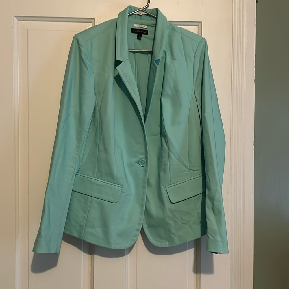 Mint green blazer